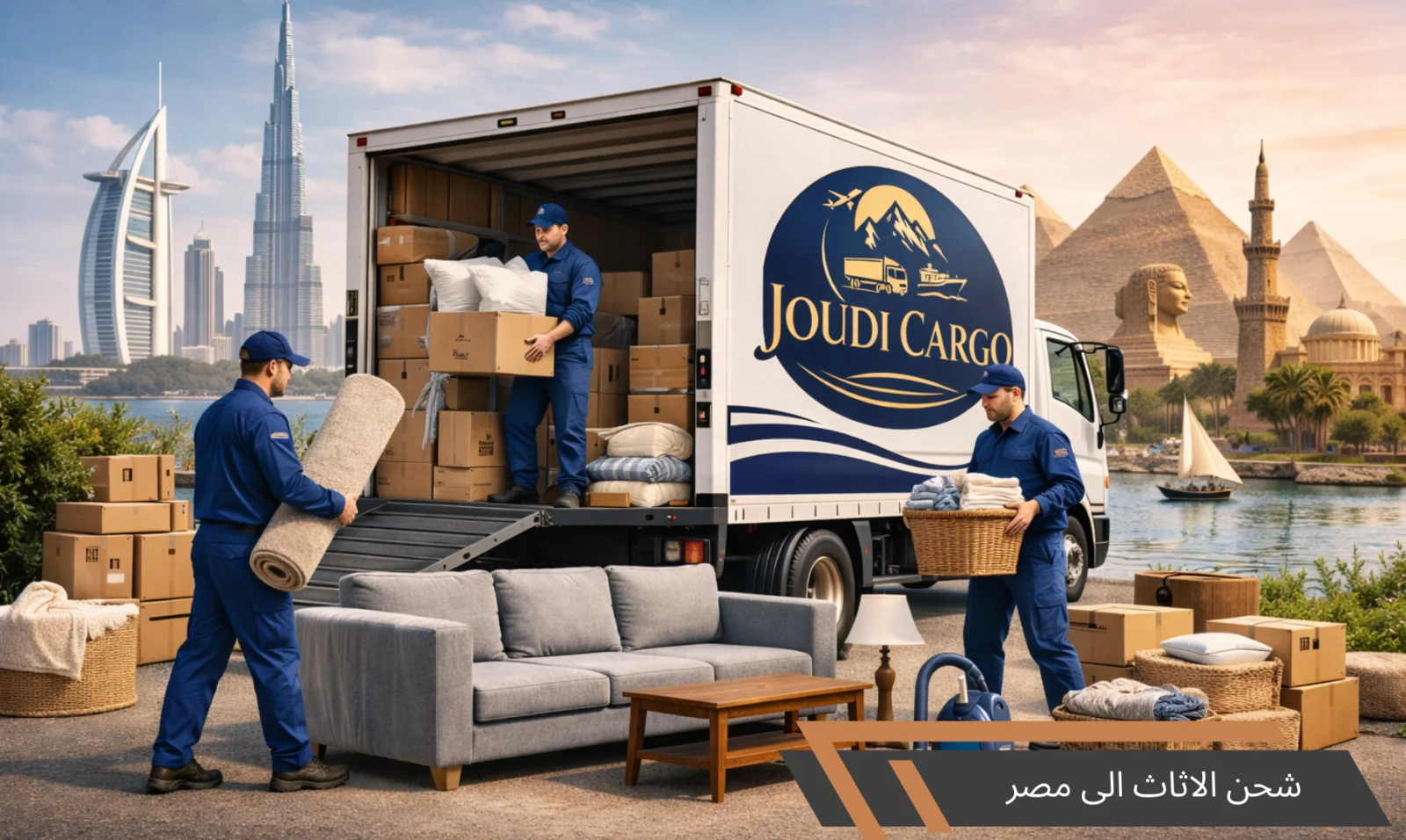 Shipping furniture to Egypt | Safe transport and professional packaging with Goody Cargo