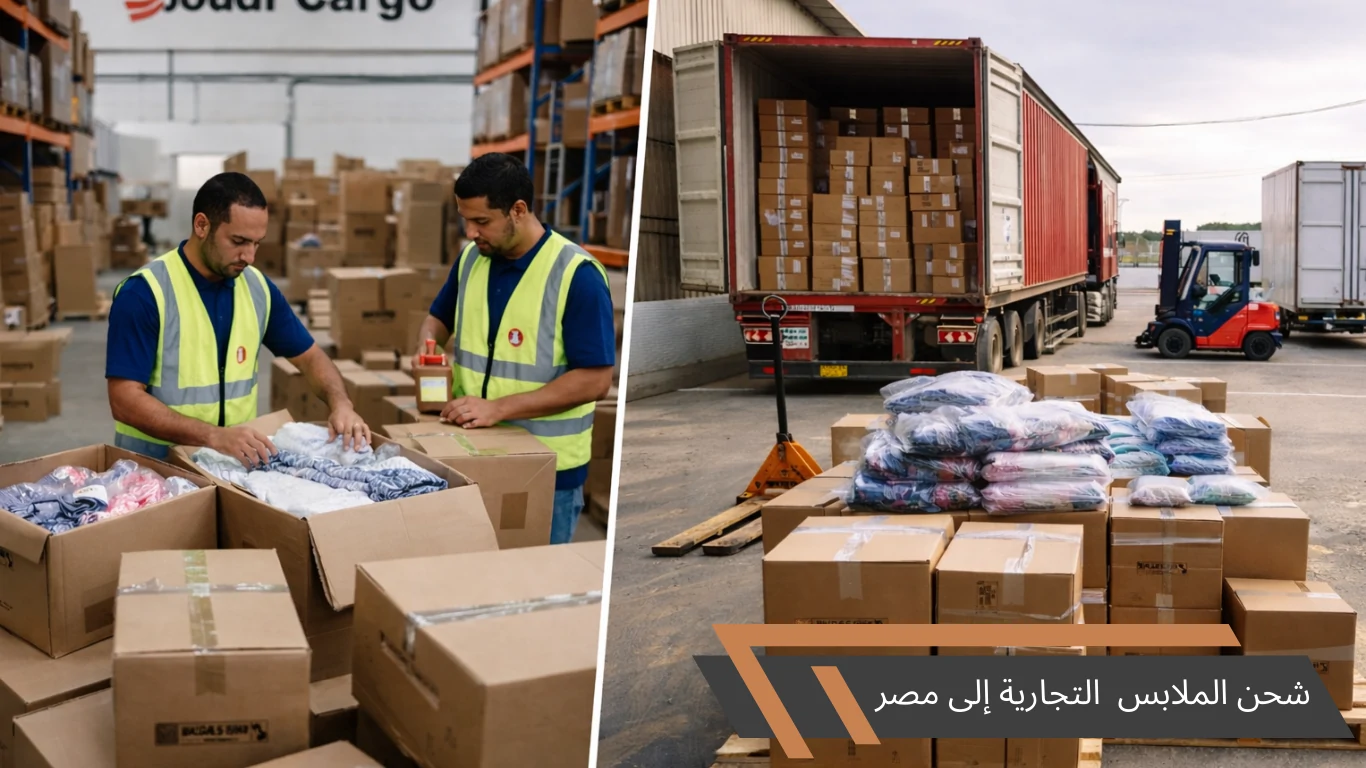 Shipping clothes in commercial quantities to Egypt | Joudi Cargo